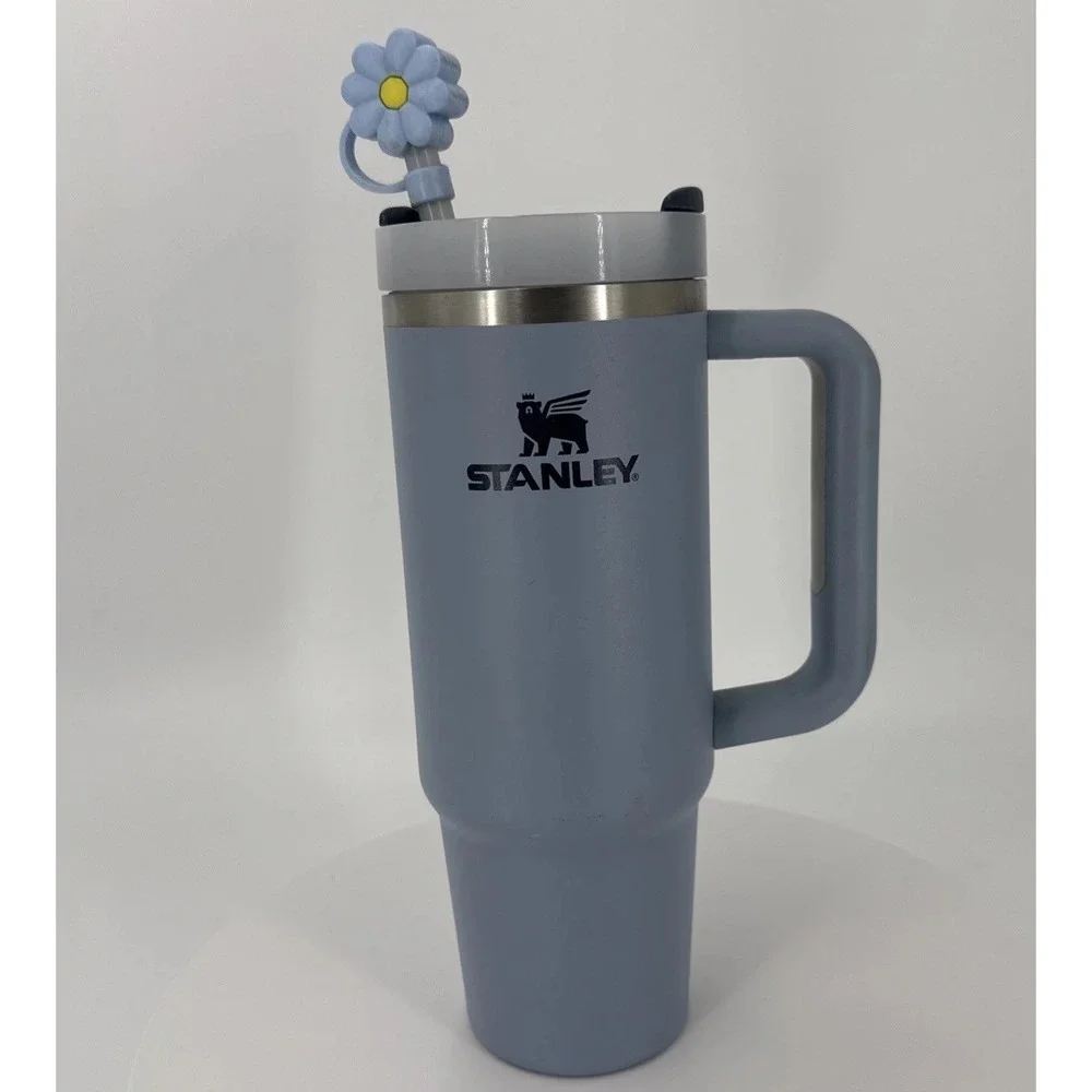 Stanley Quencher H2.0 FlowState Tumbler 30oz Light Blue w/ Handle & Straw - Picture 3 of 16